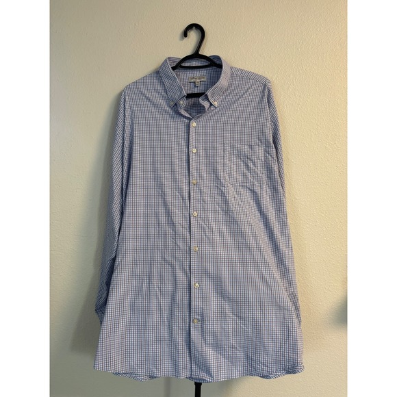 Peter Millar Other - Peter Millar Summer Comfort Mens XXL Blue Purple Gingham Button Down Shirt